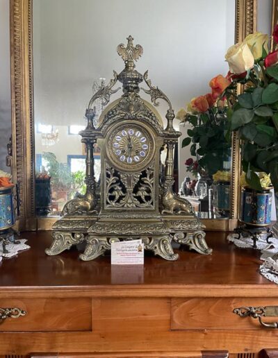 Cheminée horloge pendule