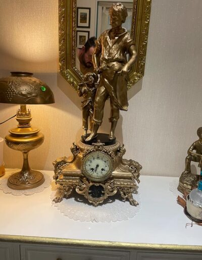 Nettoyage pendule de cheminée