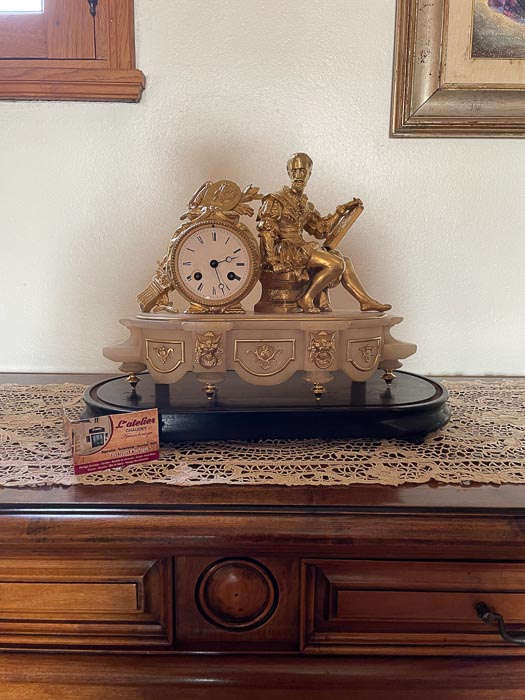 Pendule de cheminée marbre