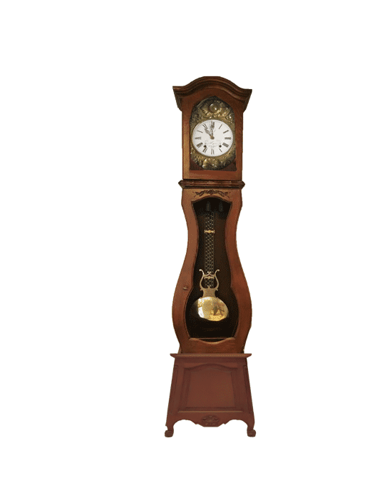 Pendule-horloge-comtoise Pendule Horloge comtoise en bois